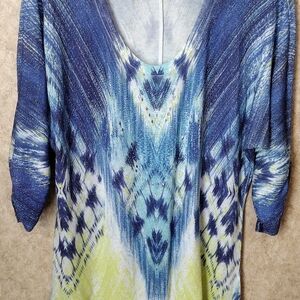 B.L.E.U. Sparkle Knit Beaded Sweater, S